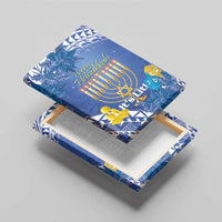 Hanukkah Jewish Festival Canvas Wall Art It's Lit - Polynesian Pattern