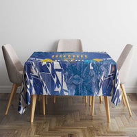 Hanukkah Jewish Festival Tablecloth It's Lit - Polynesian Pattern