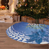 Hanukkah Jewish Festival Tree Skirt It's Lit - Polynesian Pattern