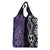 Purple Aotearoa Grocery Bag Taniko Motifs With Paua Shell Kowhaiwhai