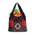 Aotearoa Kiwi Taniko Grocery Bag Silver Fern With Maori Koru Pattern