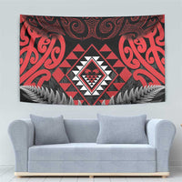 Aotearoa Kiwi Taniko Tapestry Silver Fern With Maori Koru Pattern LT14 - Polynesian Pride