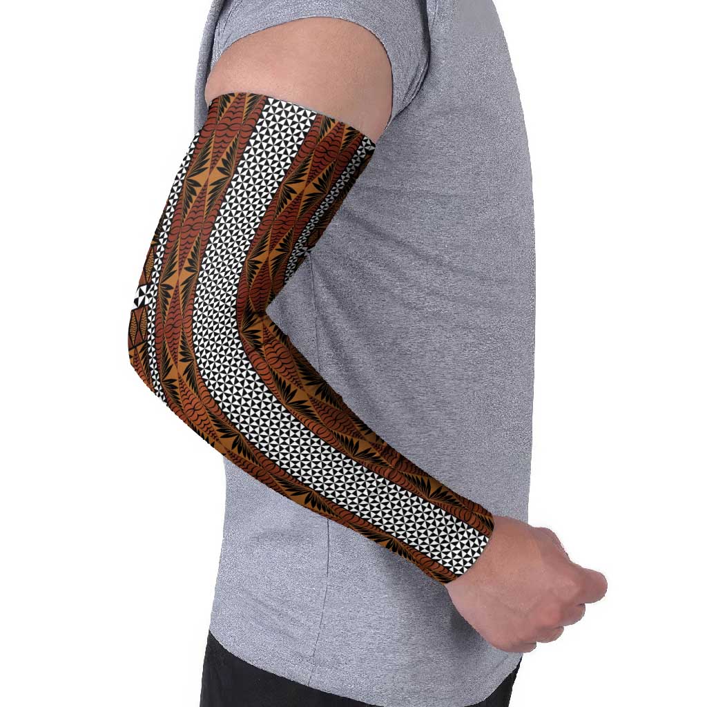 Malo e Lelei Tonga Arm Sleeves Tongan Ngatu Tapa Cloth - Polynesian Pride