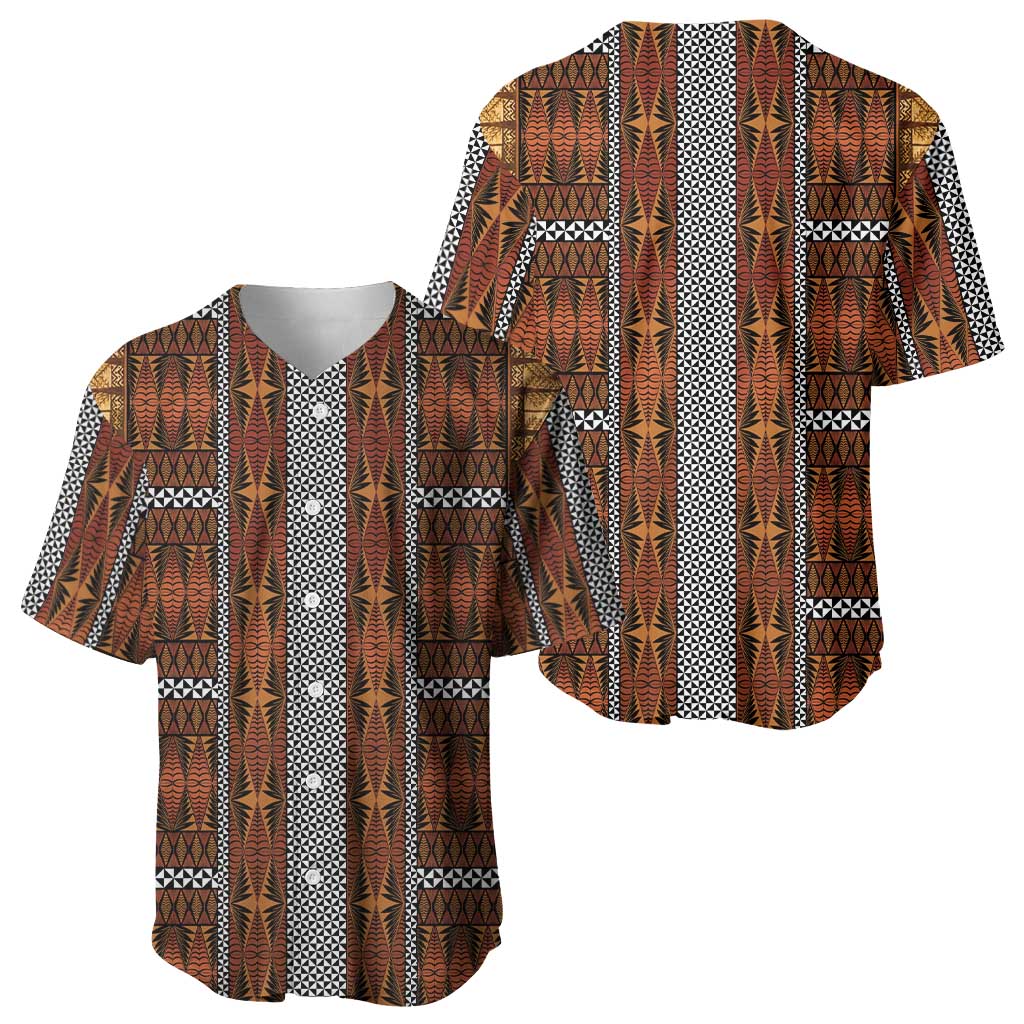 Malo e Lelei Tonga Baseball Jersey Tongan Ngatu Tapa Cloth - Polynesian Pride