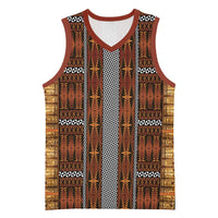 Malo e Lelei Tonga Basketball Jersey Tongan Ngatu Tapa Cloth LT14 Unisex Orange - Polynesian Pride