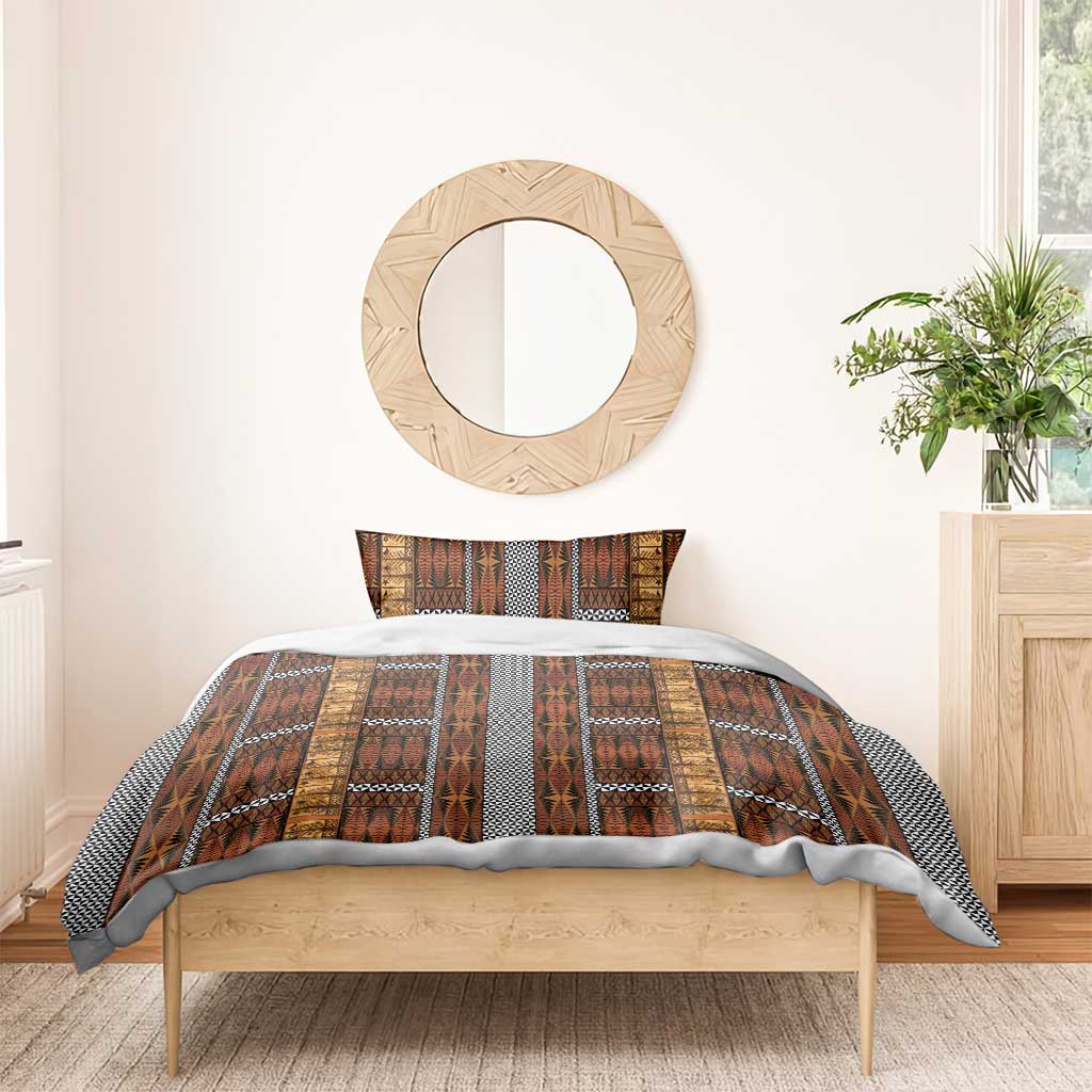 Malo e Lelei Tonga Bedding Set Tongan Ngatu Tapa Cloth - Polynesian Pride