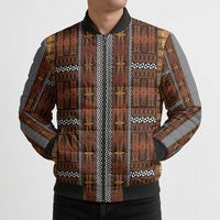 Malo e Lelei Tonga Bomber Puffer Jacket Tongan Ngatu Tapa Cloth - Polynesian Pride
