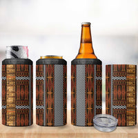 Malo e Lelei Tonga 4 in 1 Can Cooler Tumbler Tongan Ngatu Tapa Cloth LT14 - Polynesian Pride