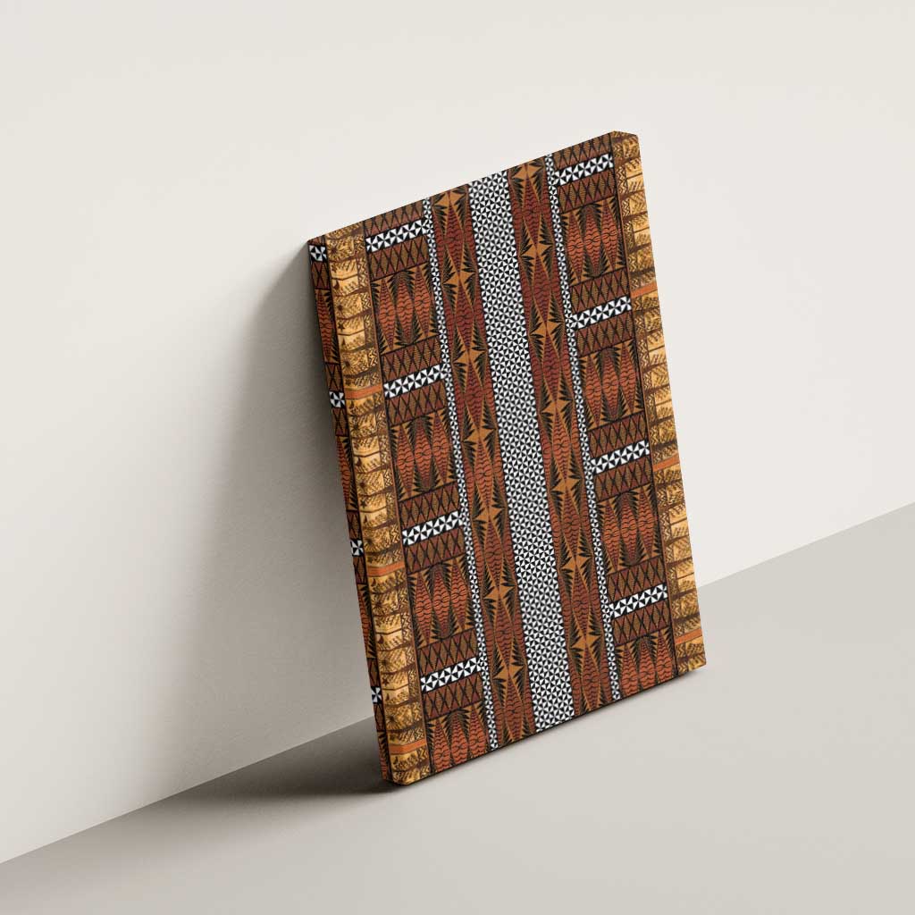 Malo e Lelei Tonga Canvas Wall Art Tongan Ngatu Tapa Cloth - Polynesian Pride
