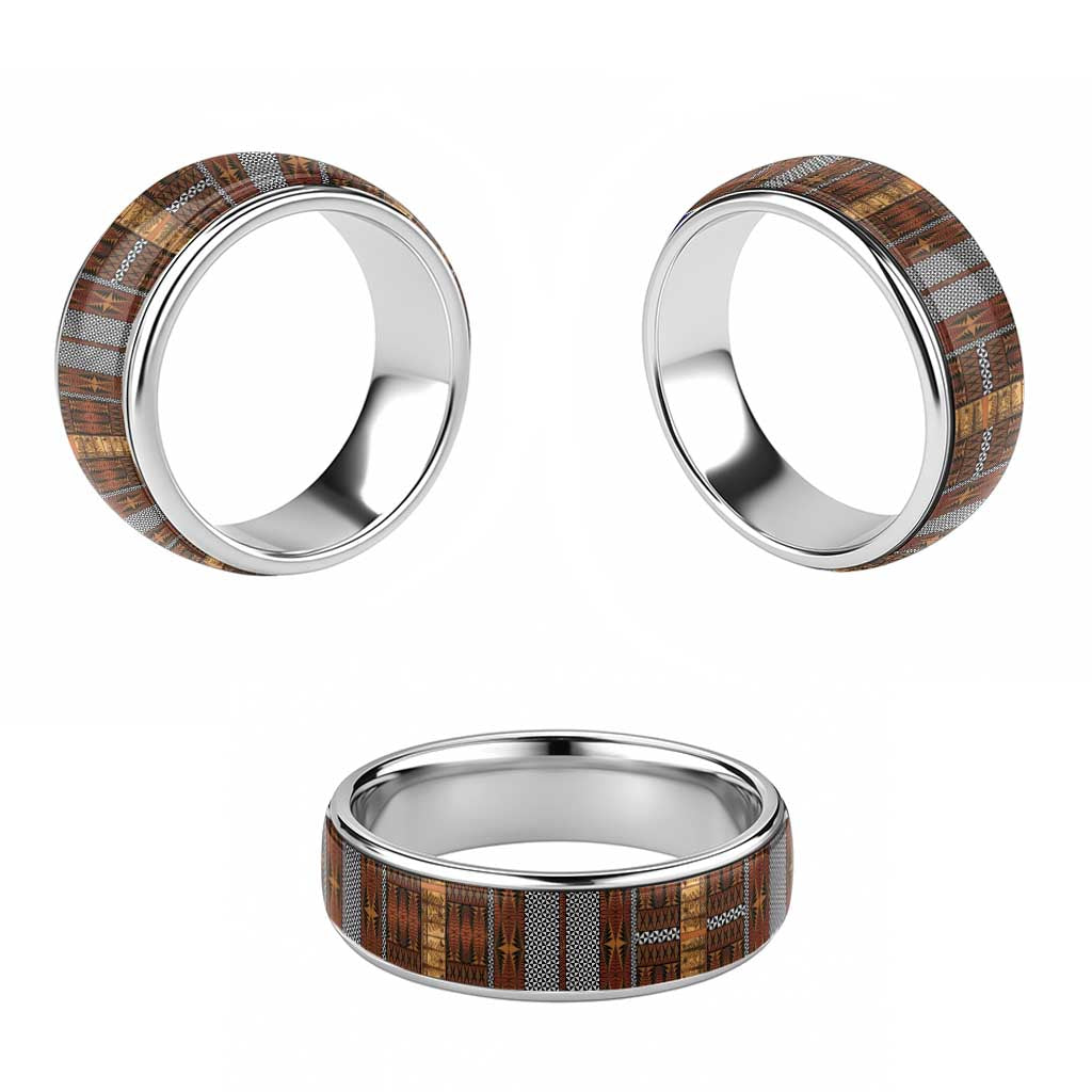 Malo e Lelei Tonga Classic Ring Tongan Ngatu Tapa Cloth - Polynesian Pride