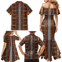 Malo e Lelei Tonga Family Matching Mermaid Dress and Hawaiian Shirt Tongan Ngatu Tapa Cloth - Polynesian Pride