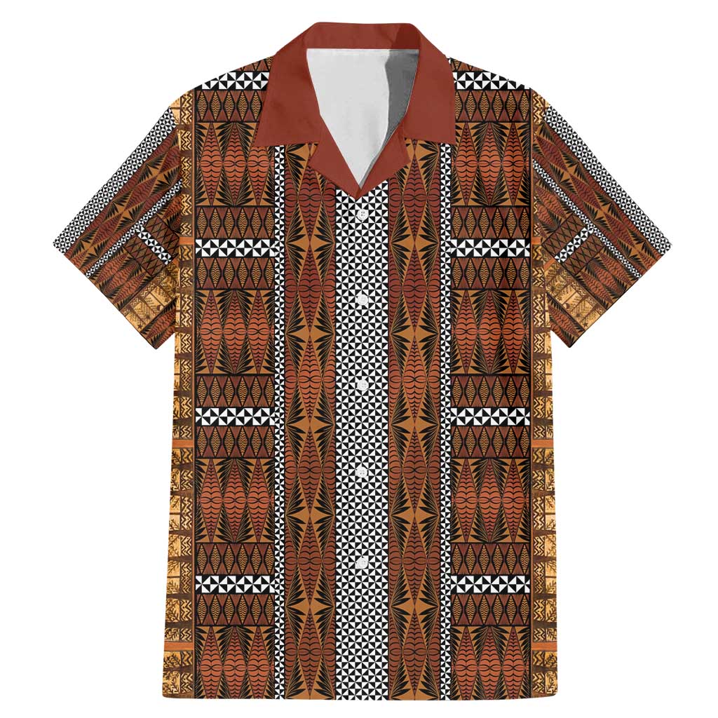 Malo e Lelei Tonga Family Matching Mermaid Dress and Hawaiian Shirt Tongan Ngatu Tapa Cloth - Polynesian Pride