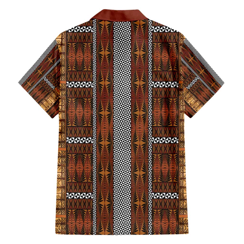 Malo e Lelei Tonga Family Matching Short Sleeve Bodycon Dress and Hawaiian Shirt Tongan Ngatu Tapa Cloth - Polynesian Pride