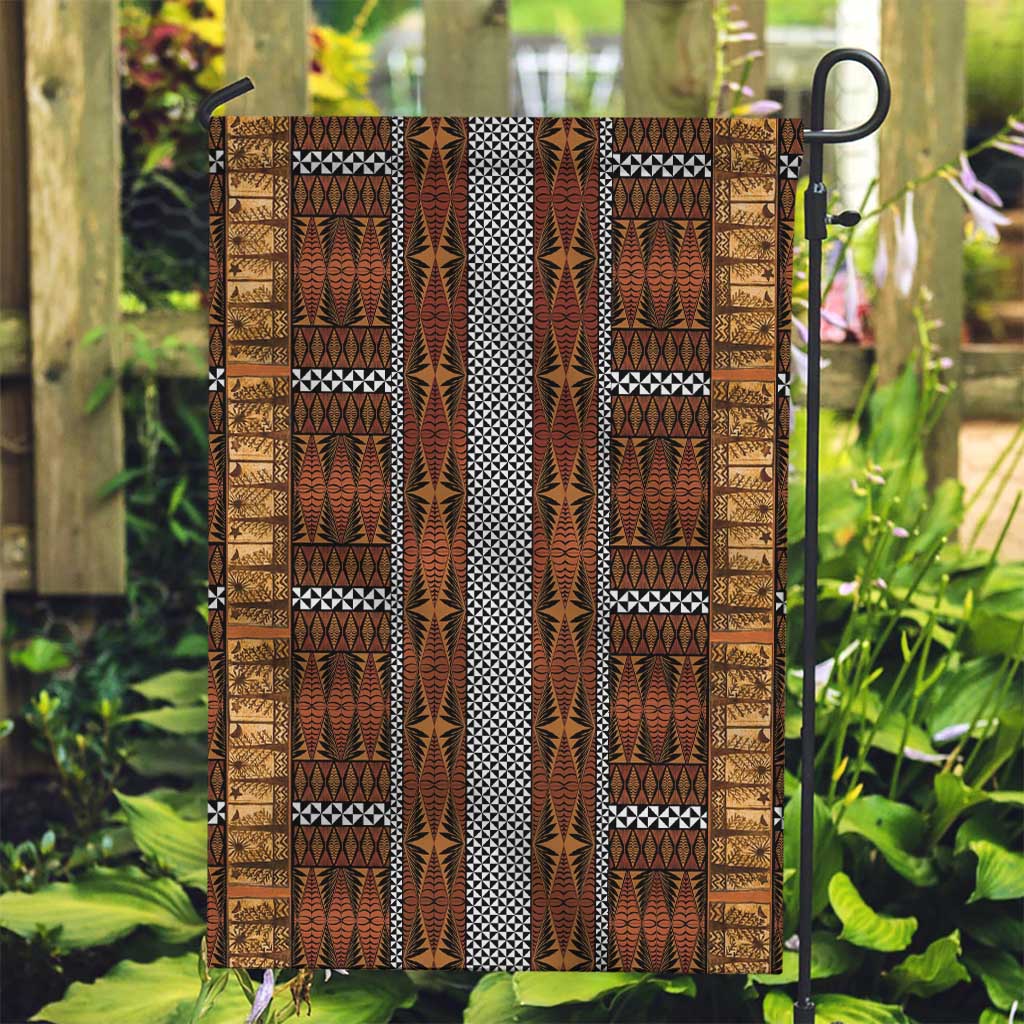 Malo e Lelei Tonga Garden Flag Tongan Ngatu Tapa Cloth - Polynesian Pride