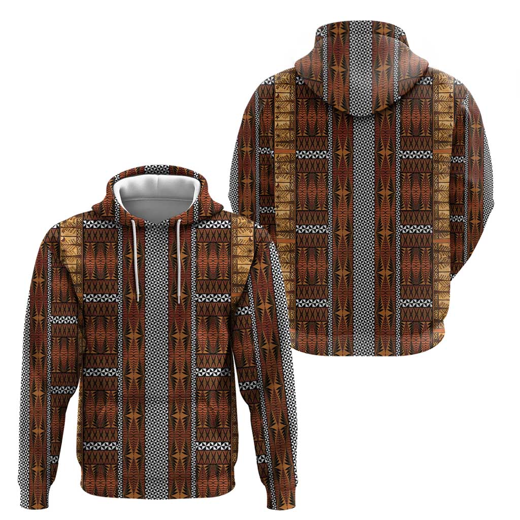 Malo e Lelei Tonga Hoodie Tongan Ngatu Tapa Cloth LT14 - Polynesian Pride