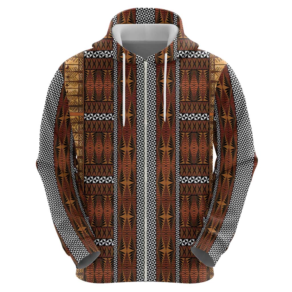 Malo e Lelei Tonga Hoodie Tongan Ngatu Tapa Cloth LT14 - Polynesian Pride