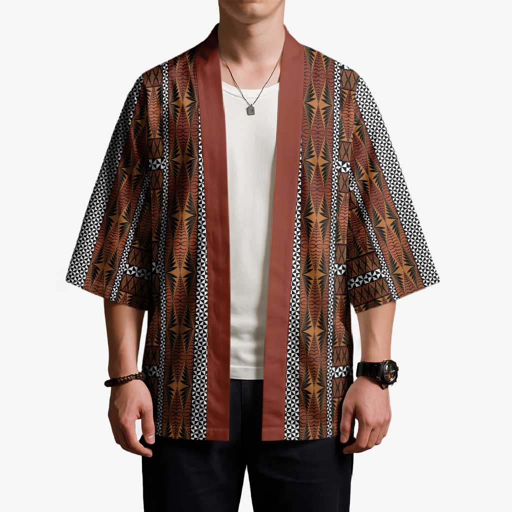 Malo e Lelei Tonga Kimono Tongan Ngatu Tapa Cloth - Polynesian Pride