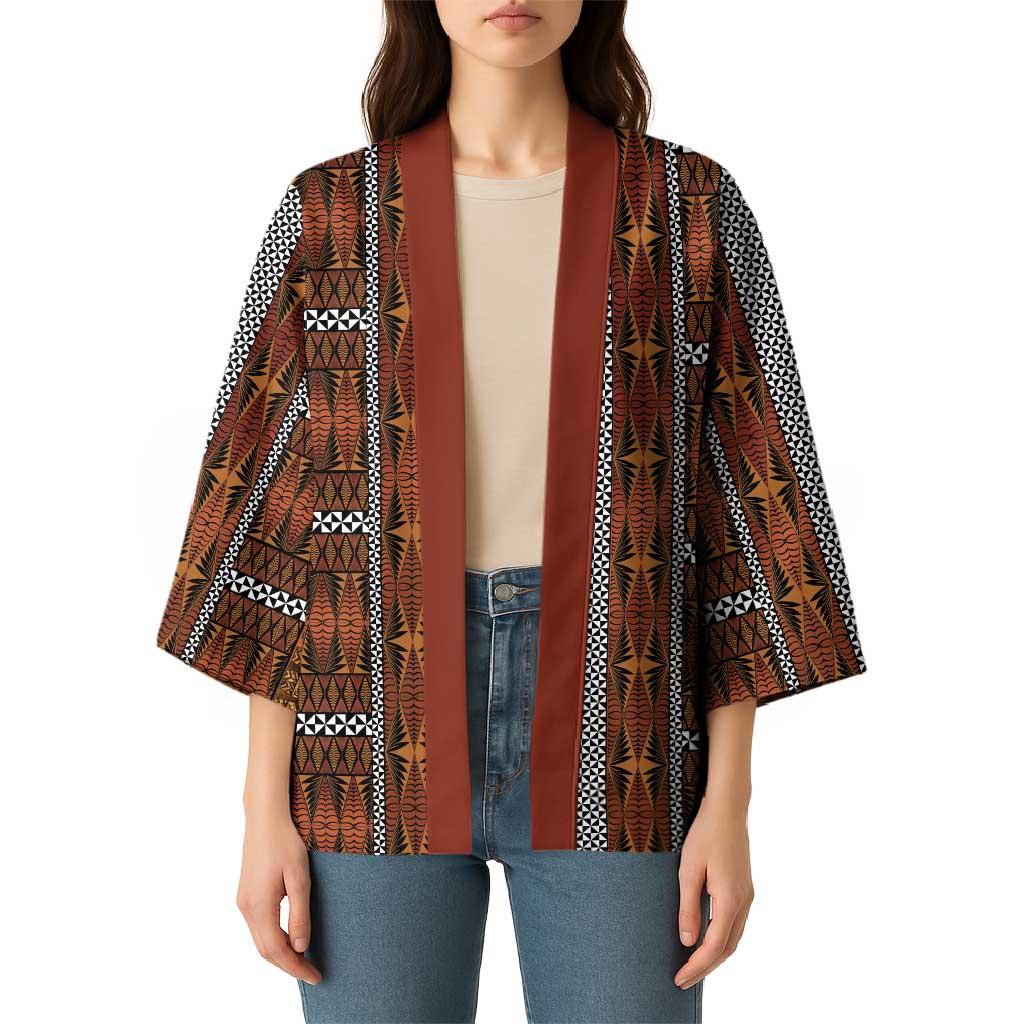 Malo e Lelei Tonga Kimono Tongan Ngatu Tapa Cloth - Polynesian Pride