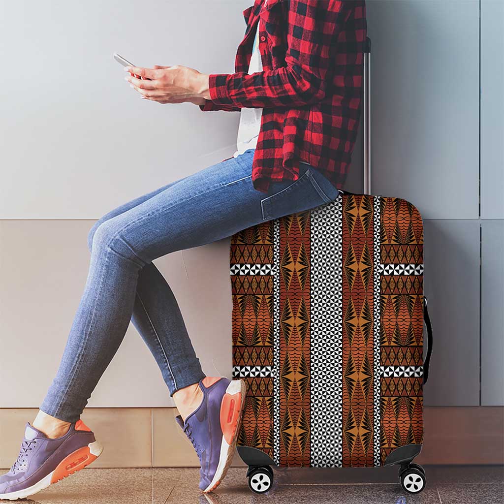 Malo e Lelei Tonga Luggage Cover Tongan Ngatu Tapa Cloth LT14 - Polynesian Pride