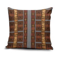Malo e Lelei Tonga Pillow Cover Tongan Ngatu Tapa Cloth LT14 Orange - Polynesian Pride