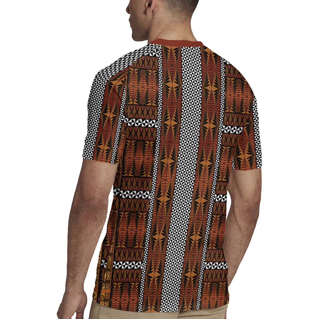 Malo e Lelei Tonga Rugby Jersey Tongan Ngatu Tapa Cloth - Polynesian Pride
