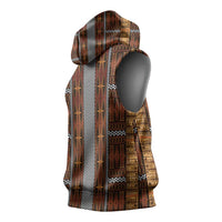 Malo e Lelei Tonga Sleeveless Hoodie Tongan Ngatu Tapa Cloth LT14 - Polynesian Pride