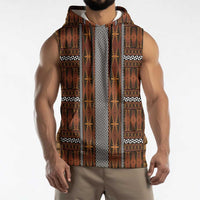 Malo e Lelei Tonga Sleeveless Hoodie Tongan Ngatu Tapa Cloth LT14 - Polynesian Pride