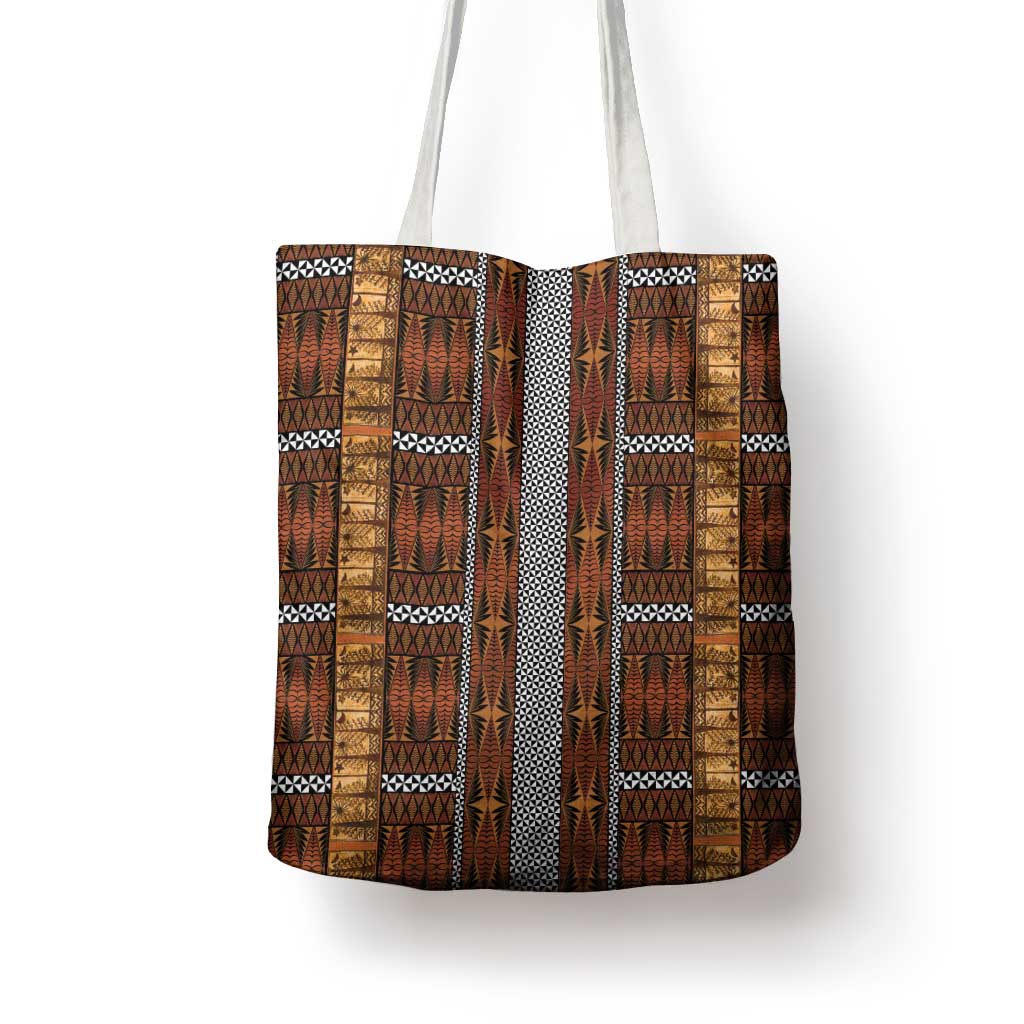 Malo e Lelei Tonga Tote Bag Tongan Ngatu Tapa Cloth LT14 - Polynesian Pride