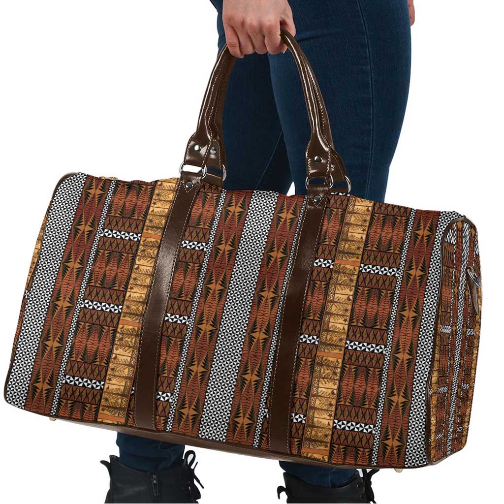 Malo e Lelei Tonga Travel Bag Tongan Ngatu Tapa Cloth LT14 - Polynesian Pride