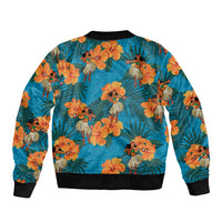 Hawaii Luau Party Bomber Jacket Dancing Girl Tropical Flowers LT14 - Polynesian Pride