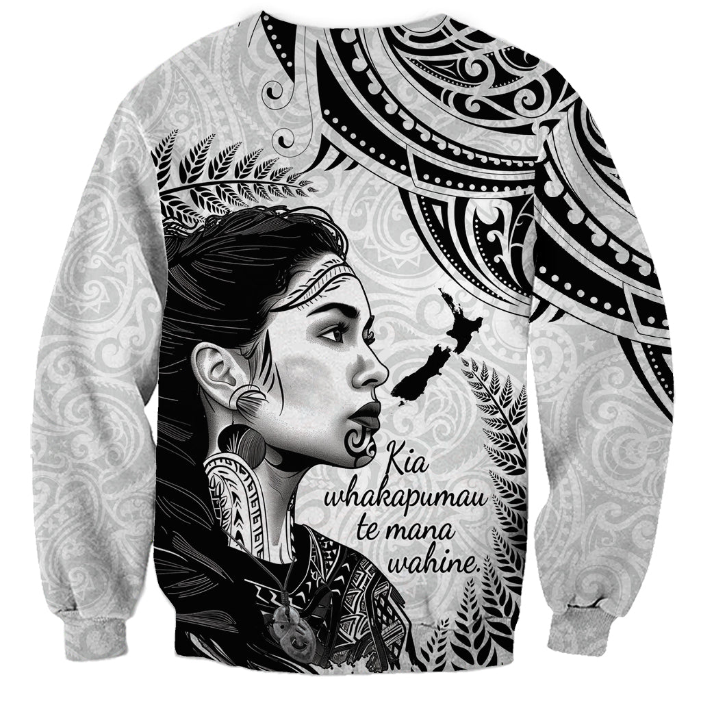 New Zealand Women's Day Sweatshirt Aotearoa Kia Whakapumau Te Mana Wahine LT14 - Polynesian Pride