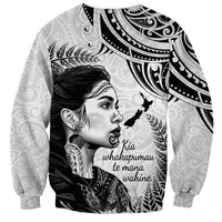 New Zealand Women's Day Sweatshirt Aotearoa Kia Whakapumau Te Mana Wahine LT14 - Polynesian Pride