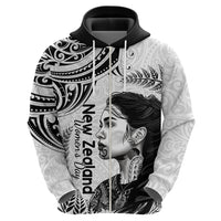 New Zealand Women's Day Zip Hoodie Aotearoa Kia Whakapumau Te Mana Wahine LT14 - Polynesian Pride
