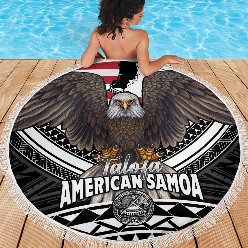 Talofa American Samoa Flag Day Beach Blanket Bald Eagle Polynesian Tattoo