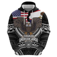 Talofa American Samoa Flag Day Hoodie Bald Eagle Polynesian Tattoo