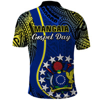 Polynesian Pride Cook Islands Polo Shirt Mangaia Gospel Day Blue Version LT14 - Polynesian Pride