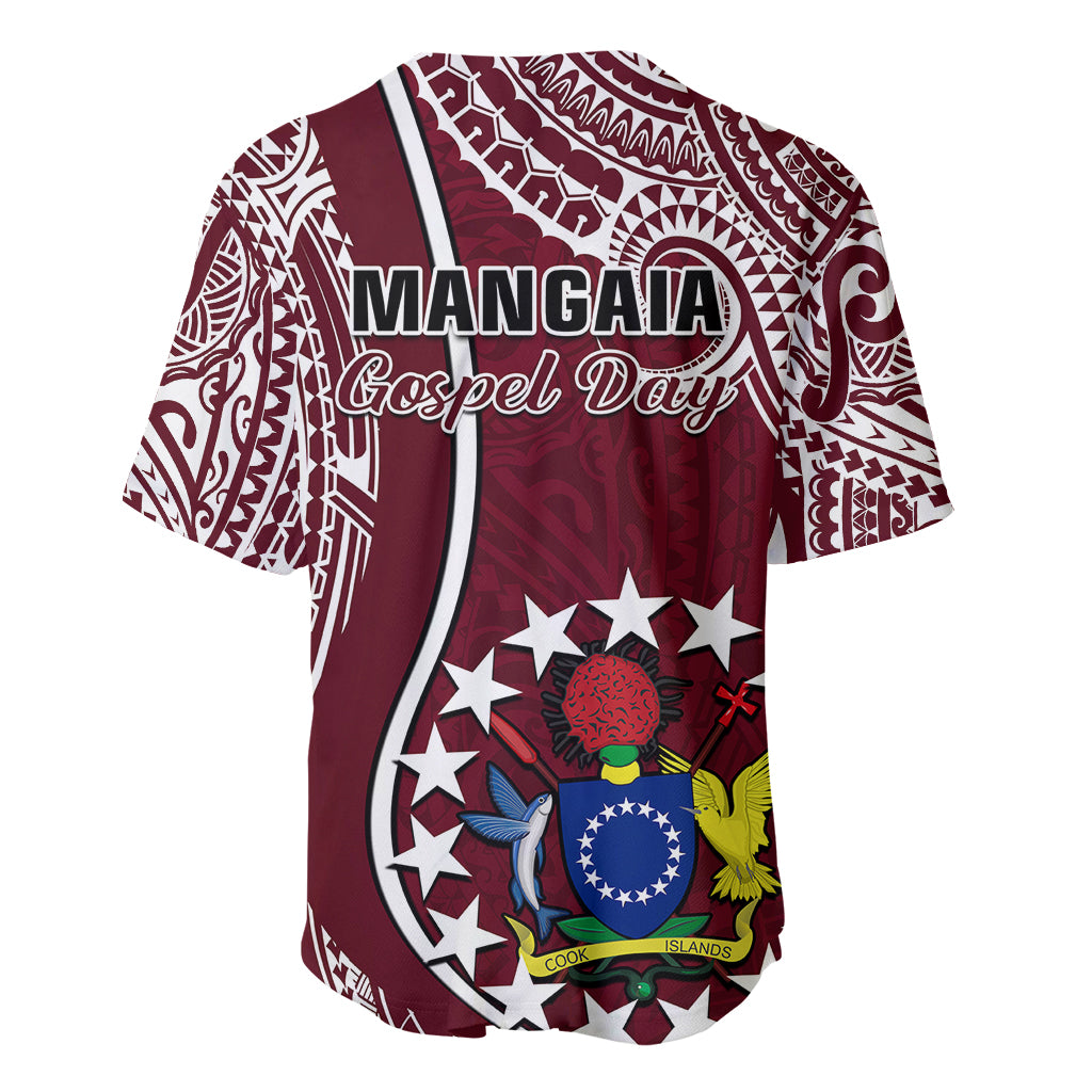 June 15 Mangaia Gospel Day Mangaia Cook Islands Baseball Jersey Maroon Version LT14 - Polynesian Pride