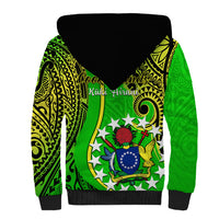 Polynesian Pride Cook Islands Sherpa Hoodie Kuki Airani Coat Of Arms LT14 - Polynesian Pride