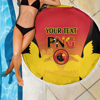 Custom Papua New Guinea Cricket Beach Blanket 2024 Go PNG