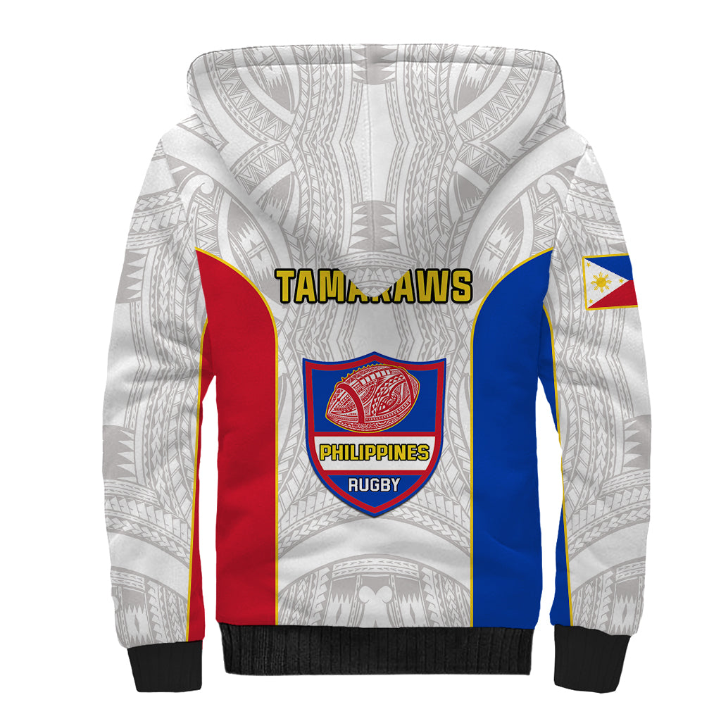 Philippines Rugby Sherpa Hoodie Pacific Pilipinas Go Tamaraws LT14 - Polynesian Pride