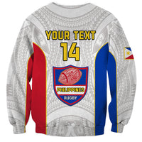 Personalised Philippines Rugby Sweatshirt Pacific Pilipinas Go Tamaraws LT14 - Polynesian Pride