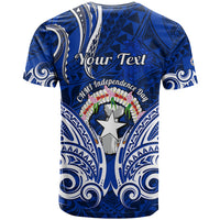 Custom Independence Day CNMI T Shirt Northern Mariana Islands Tribal Tattoo Pattern LT14 - Polynesian Pride