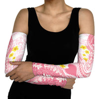 Pink Hawaii Shark Tattoo Arm Sleeves Puakenikeni Lei Plumeria Polynesian Pattern