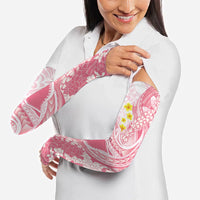 Pink Hawaii Shark Tattoo Arm Sleeves Puakenikeni Lei Plumeria Polynesian Pattern
