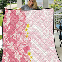 Pink Hawaii Shark Tattoo Quilt Puakenikeni Lei Plumeria Polynesian Pattern
