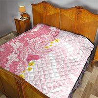 Pink Hawaii Shark Tattoo Quilt Puakenikeni Lei Plumeria Polynesian Pattern