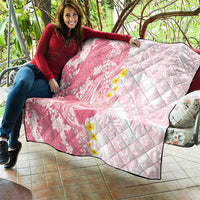 Pink Hawaii Shark Tattoo Quilt Puakenikeni Lei Plumeria Polynesian Pattern