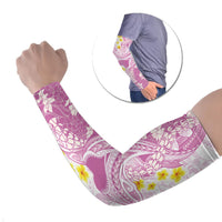 Purple Hawaii Shark Tattoo Arm Sleeves Puakenikeni Lei Plumeria Polynesian Pattern