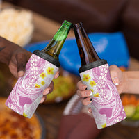 Purple Hawaii Shark Tattoo 4 in 1 Can Cooler Tumbler Puakenikeni Lei Plumeria Polynesian Pattern LT14 - Polynesian Pride