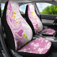 Purple Hawaii Shark Tattoo Car Seat Cover Puakenikeni Lei Plumeria Polynesian Pattern